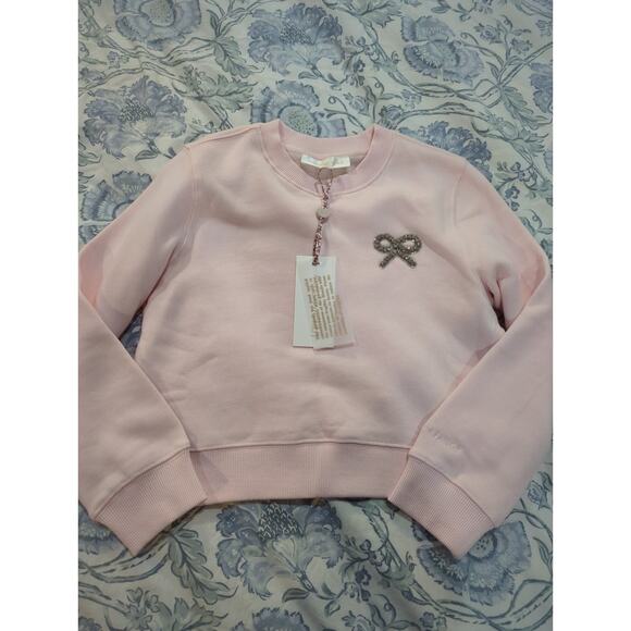 LoveShackFancy Girl's Lumi Bow Pullover Sweatshirt NWT - Picture 6 of 7